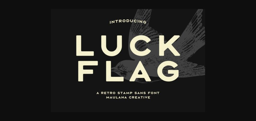 Luck Flag Font Poster 3