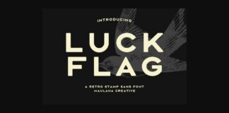 Luck Flag Font Poster 1