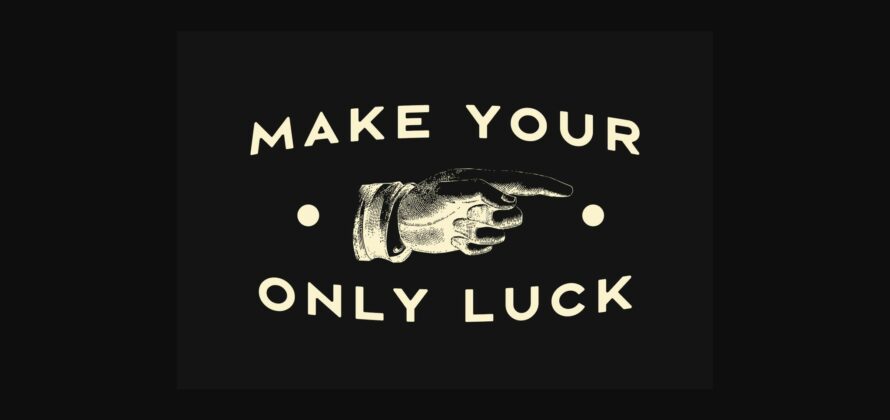 Luck Flag Font Poster 4