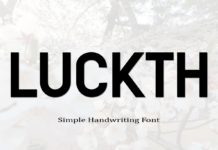 Luckth Font Poster 1