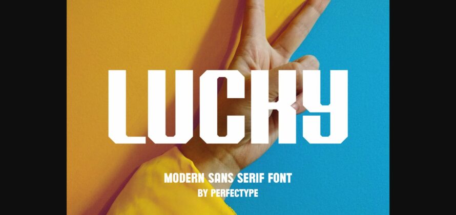 Lucky Font Poster 1