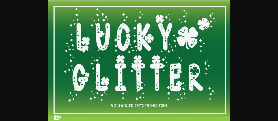 Lucky Glitter Font Poster 3