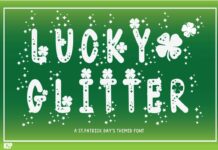 Lucky Glitter Font Poster 1