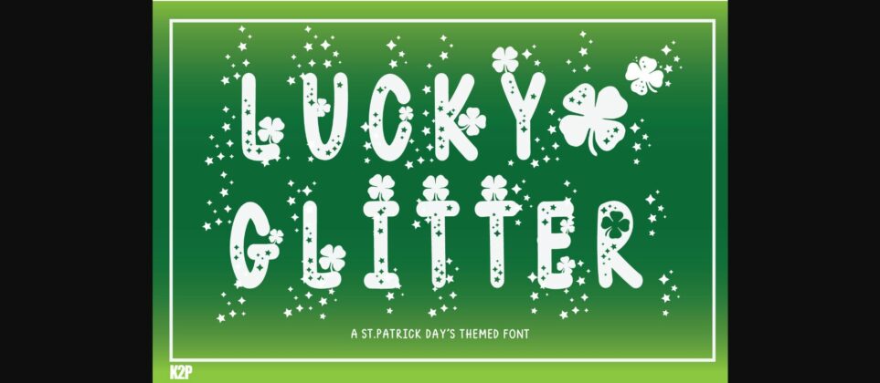 Lucky Glitter Font Poster 1