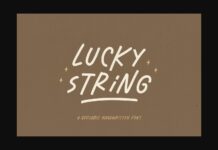 Lucky String Font Poster 1