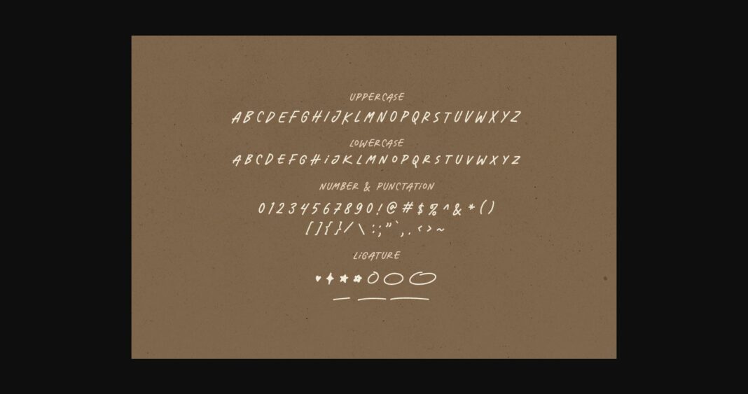Lucky String Font Poster 10