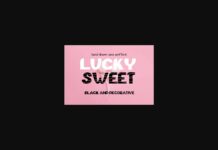 Lucky Sweet Font Poster 1