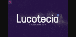 Lucotecia Font Poster 1