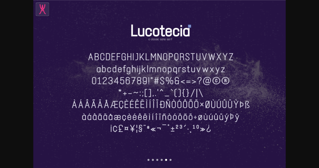 Lucotecia Font Poster 7