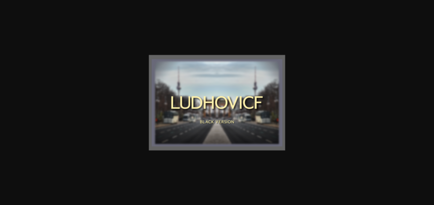 Ludhovicf Black Font Poster 1