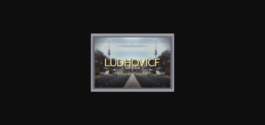 Ludhovicf Extra Bold Font Poster 3