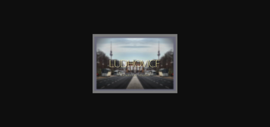 Ludhovicf Extra Light Font Poster 1