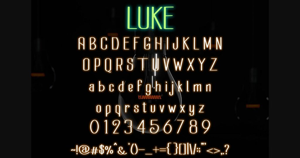 Luke Font Poster 6
