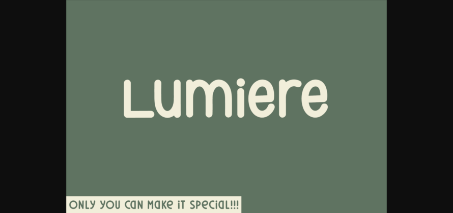 Lumiere Font Poster 3