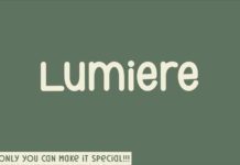 Lumiere Font Poster 1