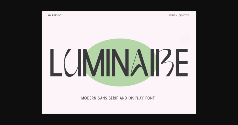 Luminaire Font Poster 3