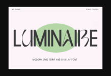 Luminaire Font Luminaire Font Poster 1