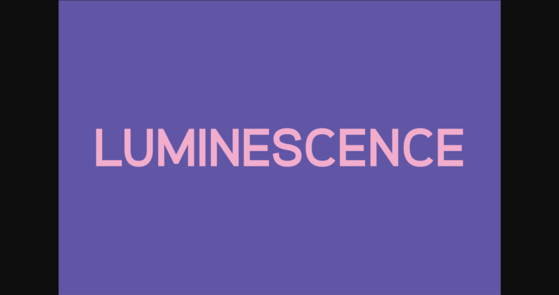 Luminescence Font Poster 3