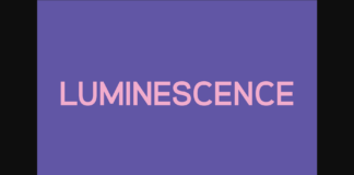 Luminescence Font Poster 1