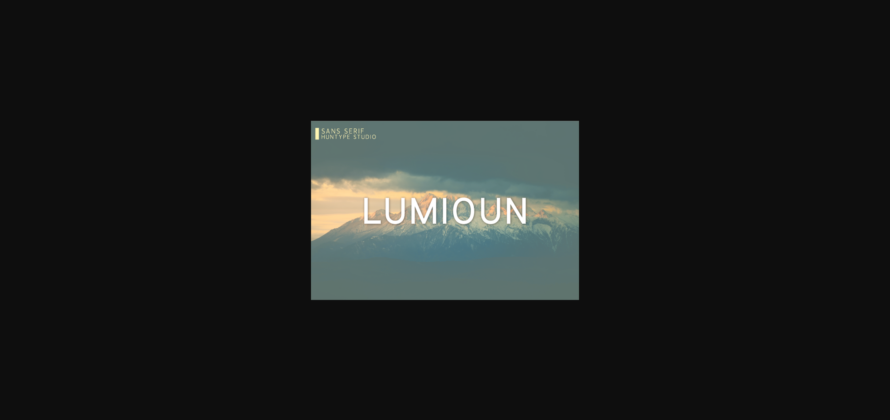 Lumioun Font Poster 3