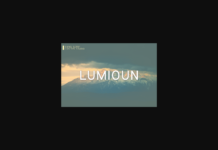 Lumioun Font Poster 1