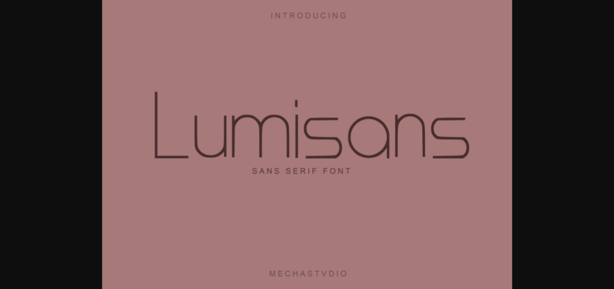 Lumisans Font Poster 3