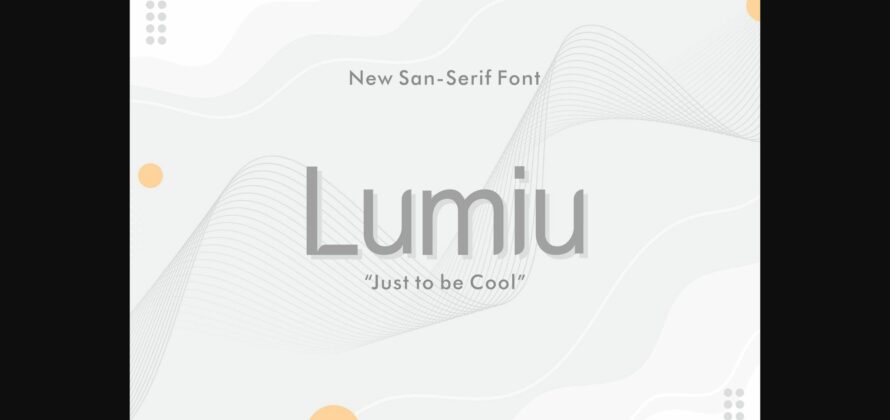 Lumiu Font Poster 3