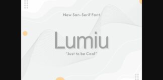 Lumiu Font Poster 1