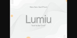 Lumiu Font Poster 1