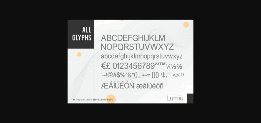 Lumiu Font Poster 4