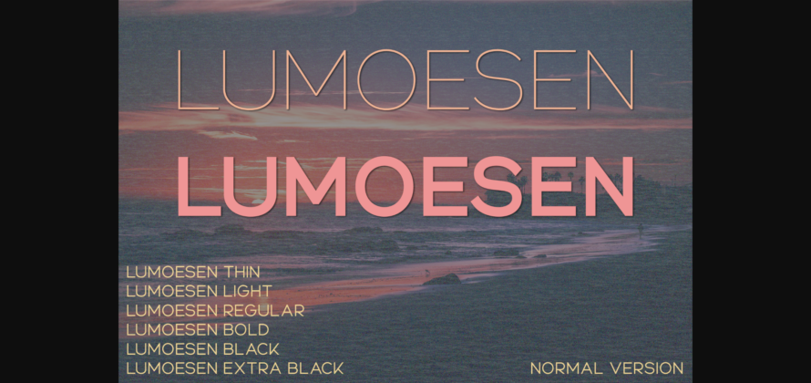 Lumoesen Font Poster 3