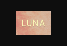 Luna Font Poster 1