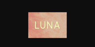 Luna Font Poster 1