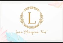 Luna Monogram Font Poster 1