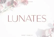 Lunates Font Lunates Font Poster 1
