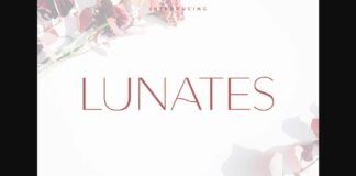 Lunates Font Poster 1