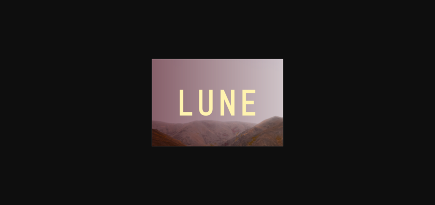 Lune Font Poster 3
