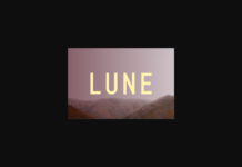 Lune Font Poster 1