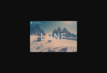 Lune Font Poster 1