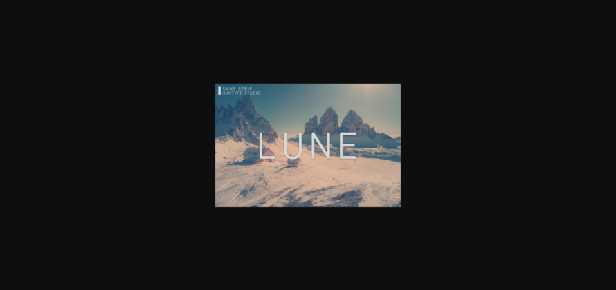 Lune Font Poster 1