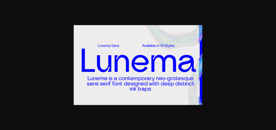 Lunema Font Poster 3