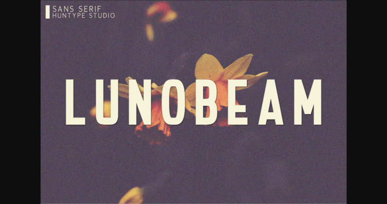 Lunobeam Font Poster 3