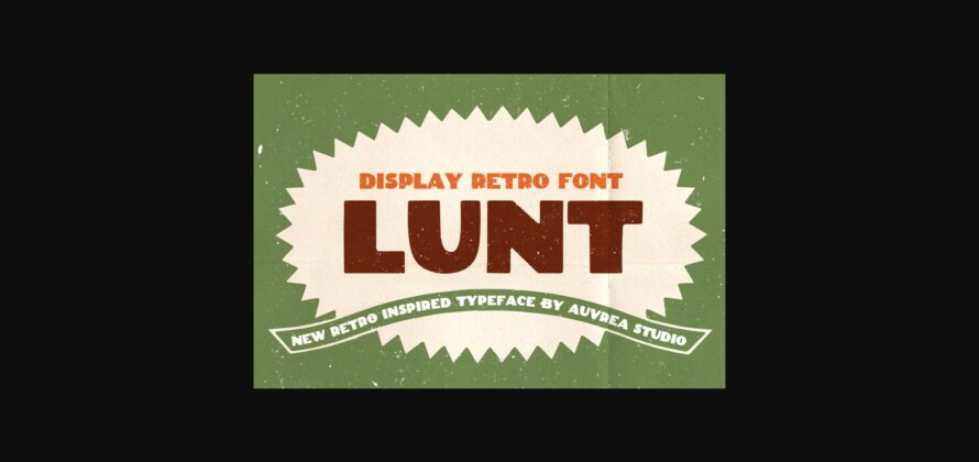 Lunt Font Poster 3