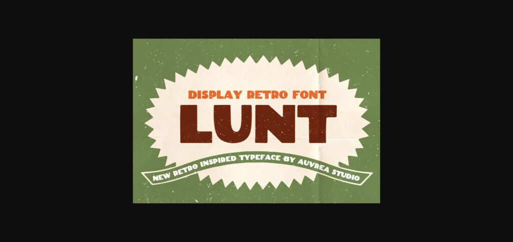 Lunt Font Poster 1