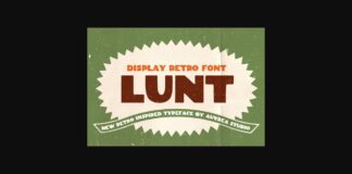 Lunt Font Poster 1