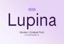 Lupina Font Poster 1
