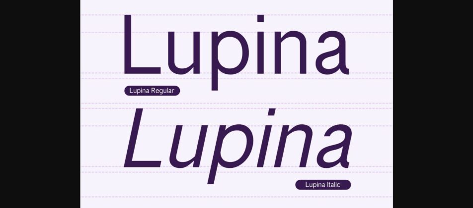 Lupina Font Poster 4