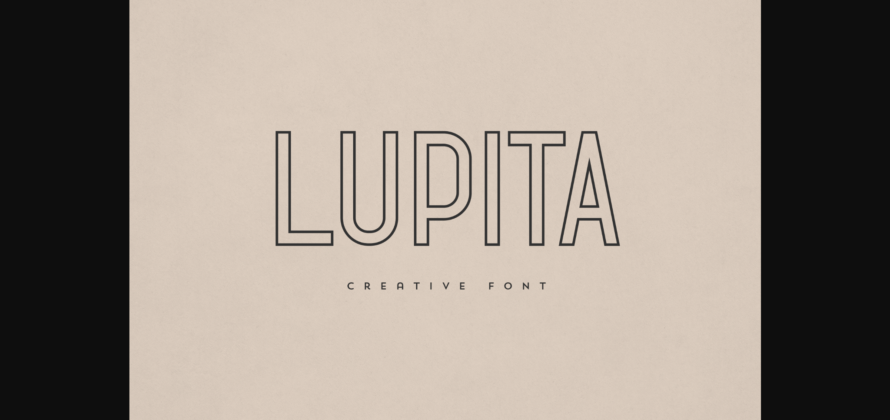 Lupita Font Poster 3