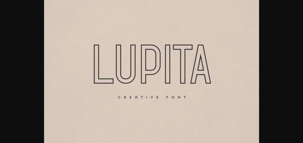 Lupita Font Poster 1