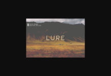 Lure Font Poster 1